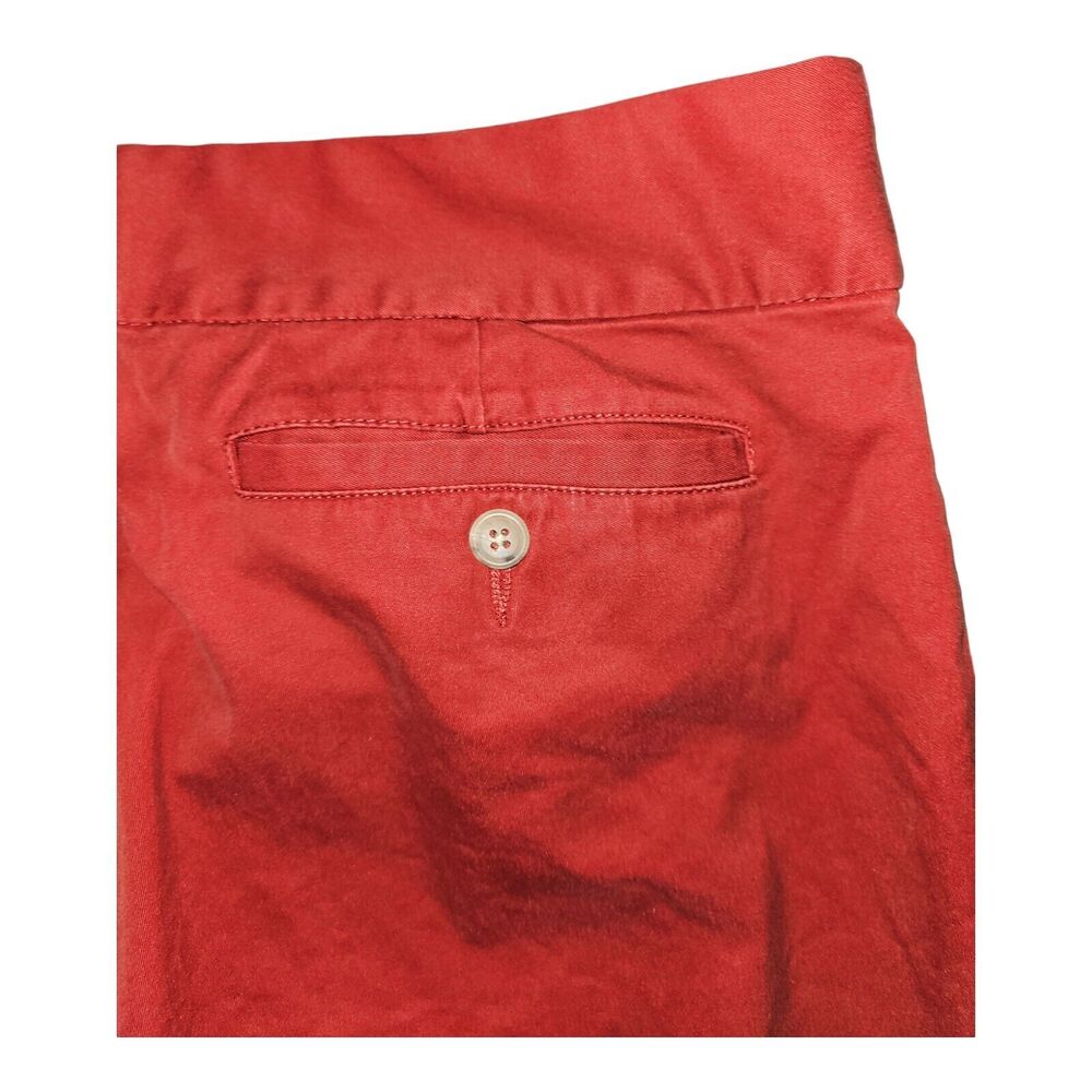 Banana Republic Capri Pants Women's 10 Wide Leg Red Self Tie Casual Workwear - Picture 9 of 10